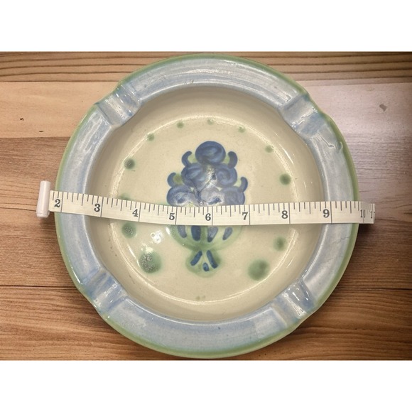 Vintage M.A. Hadley Blueberry Dish Ashtray Trinket Bowl Stoneware Pottery 5” - Picture 3 of 3
